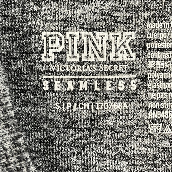 NWOT PINK Victoria’s Secret Seamless Leggings Black Gray S - Picture 12 of 14